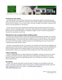 PDF: Why Do You Need Gutters?